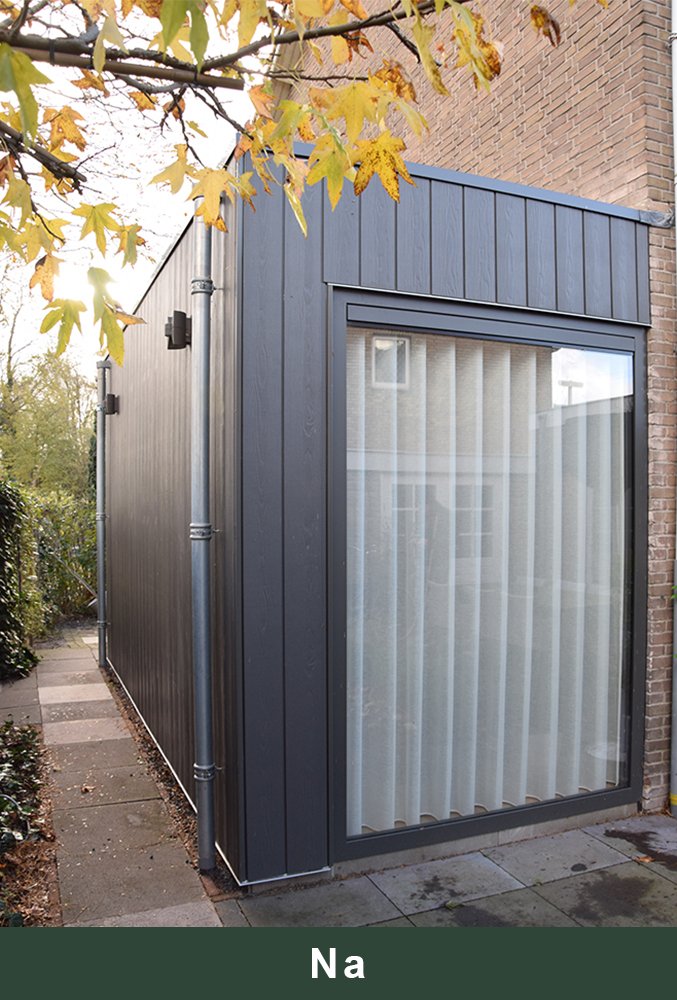 Bouwbedrijf Vrasdonk Graaf Jankade Alkmaar huis buiten aanbouw na 2